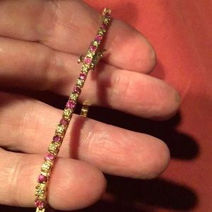 Ruby & Diamond tennis bracelet